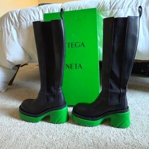 BOTTEGA VENETA FLASH BOOTS SIZE 38 8.5 Bottega Knee High Boots Sexy